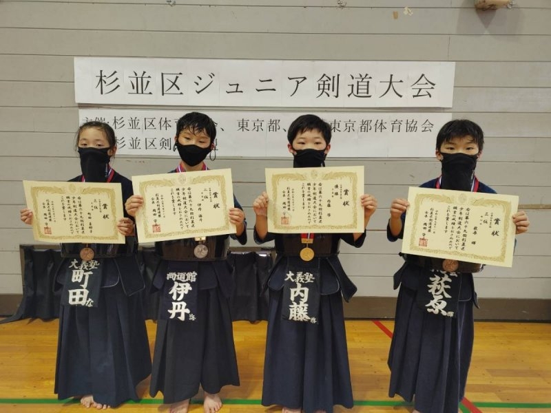 第8回杉並区高齢者剣道大会・第71回杉並区剣道連盟剣道大会（一般団体戦の部）大会結果